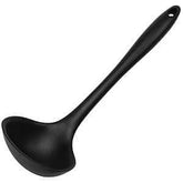 Chef Craft Premium Series 13660 Spoon, 11-1/4 in OAL, Silicone/Steel, Black